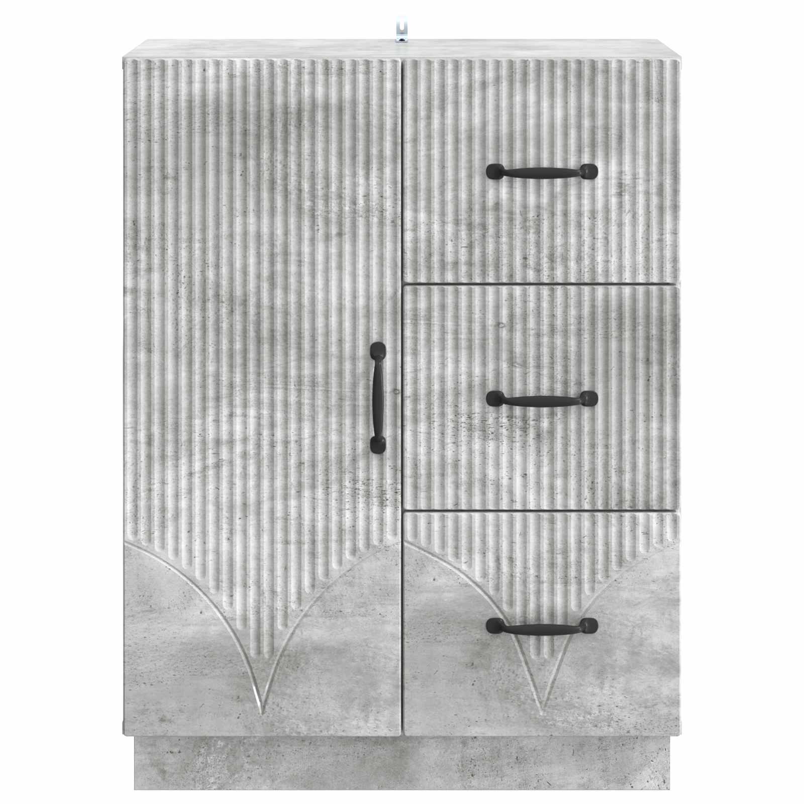 Kabalas Betono pilka 66 x 34,5 x 87 cm Apdirbta mediena