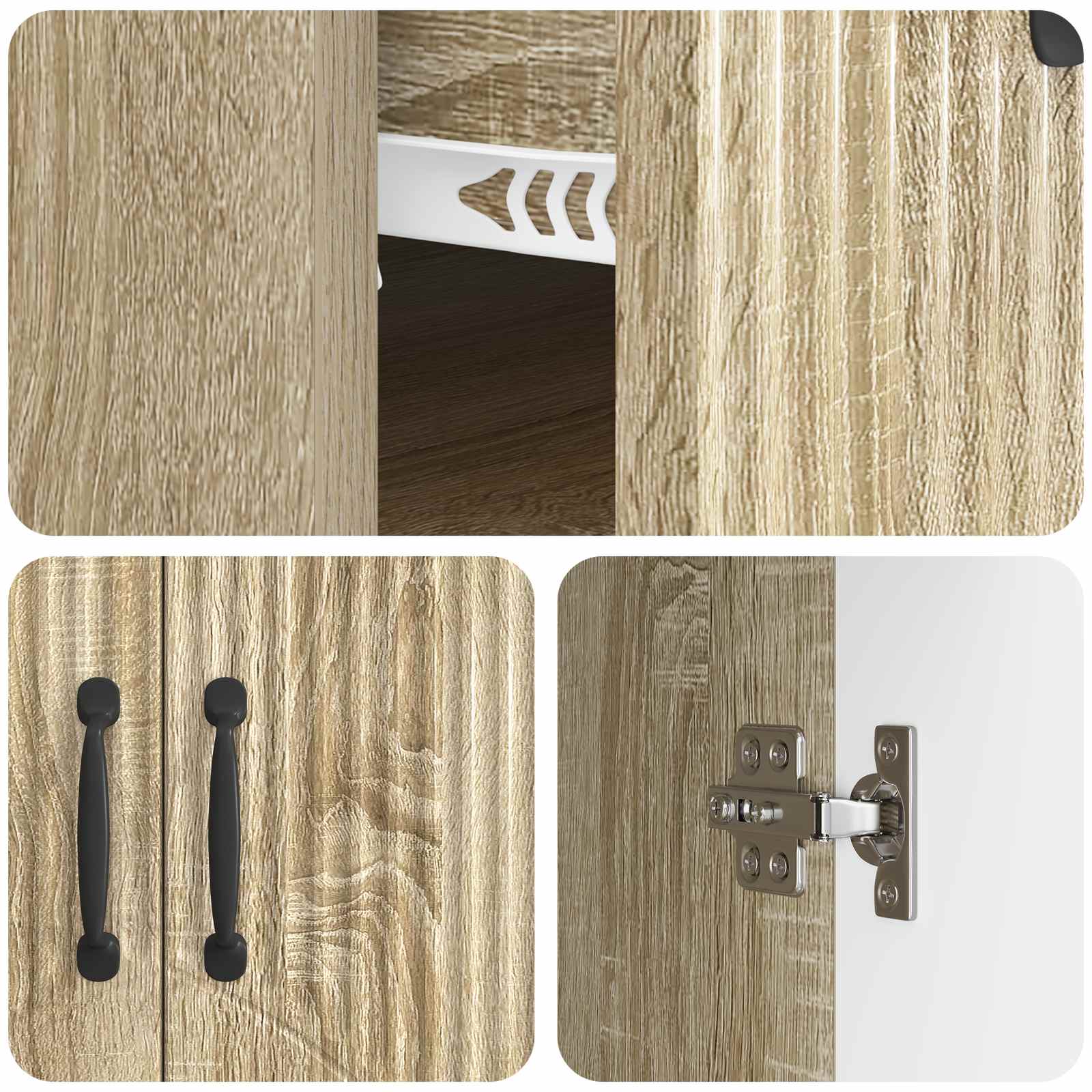 Kumode Sonoma ozols 66 x 34,5 x 87 cm Inženierijas koks