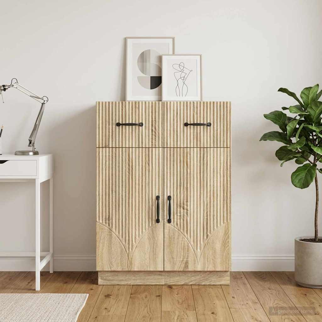 Kumode Sonoma ozols 66 x 34,5 x 87 cm Inženierijas koks
