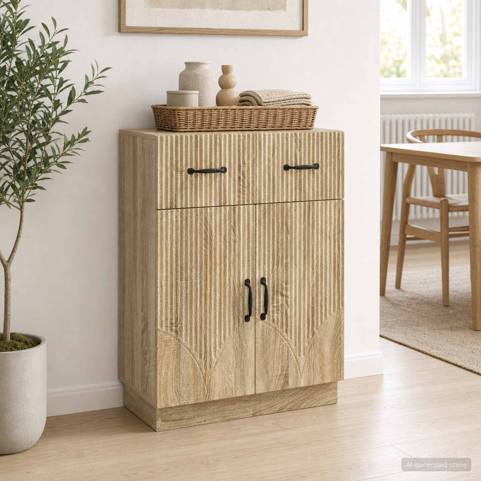 Kumode Sonoma ozols 66 x 34,5 x 87 cm Inženierijas koks