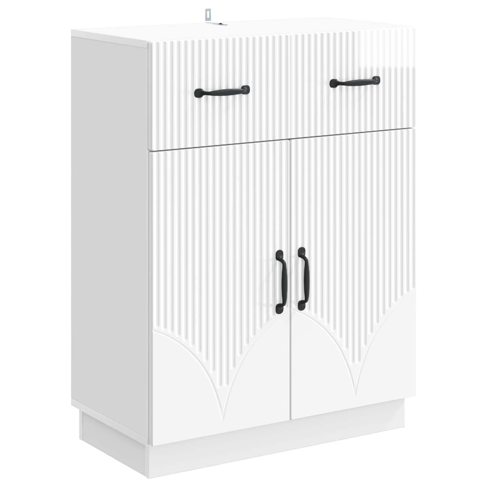 Kabalas Itin blizgi balta 66 x 34,5 x 87 cm Apdirbta mediena