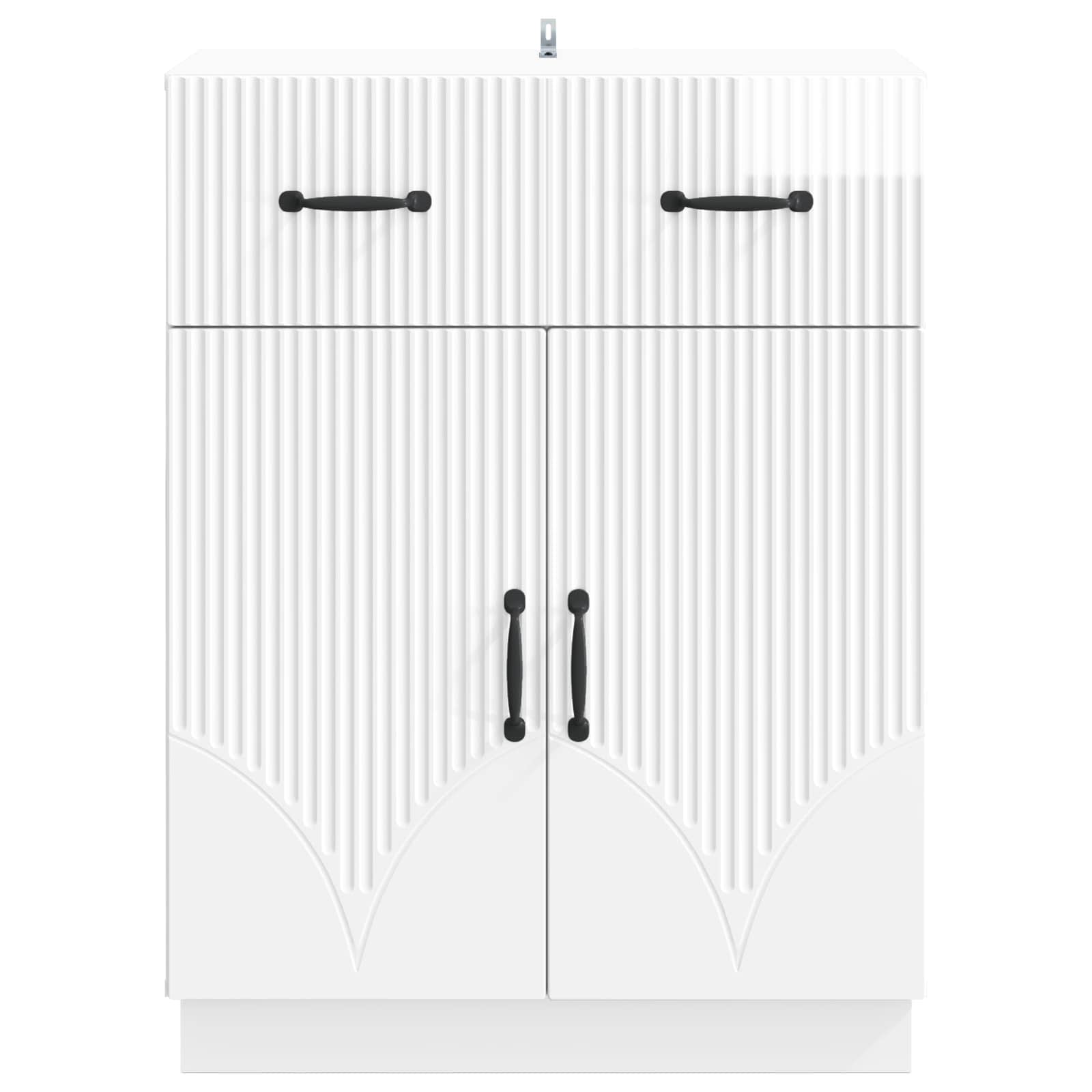 Kabalas Itin blizgi balta 66 x 34,5 x 87 cm Apdirbta mediena