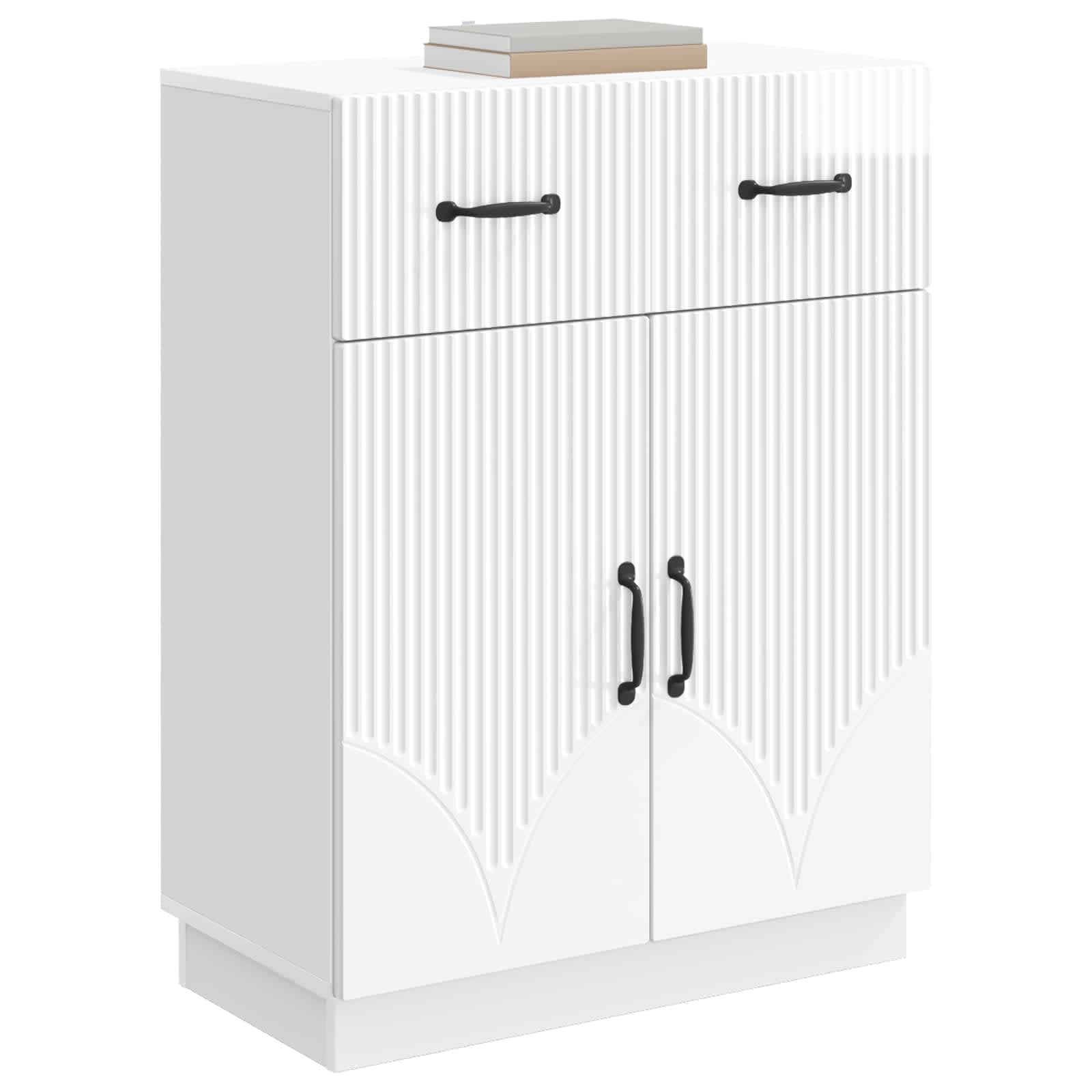 Kabalas Itin blizgi balta 66 x 34,5 x 87 cm Apdirbta mediena