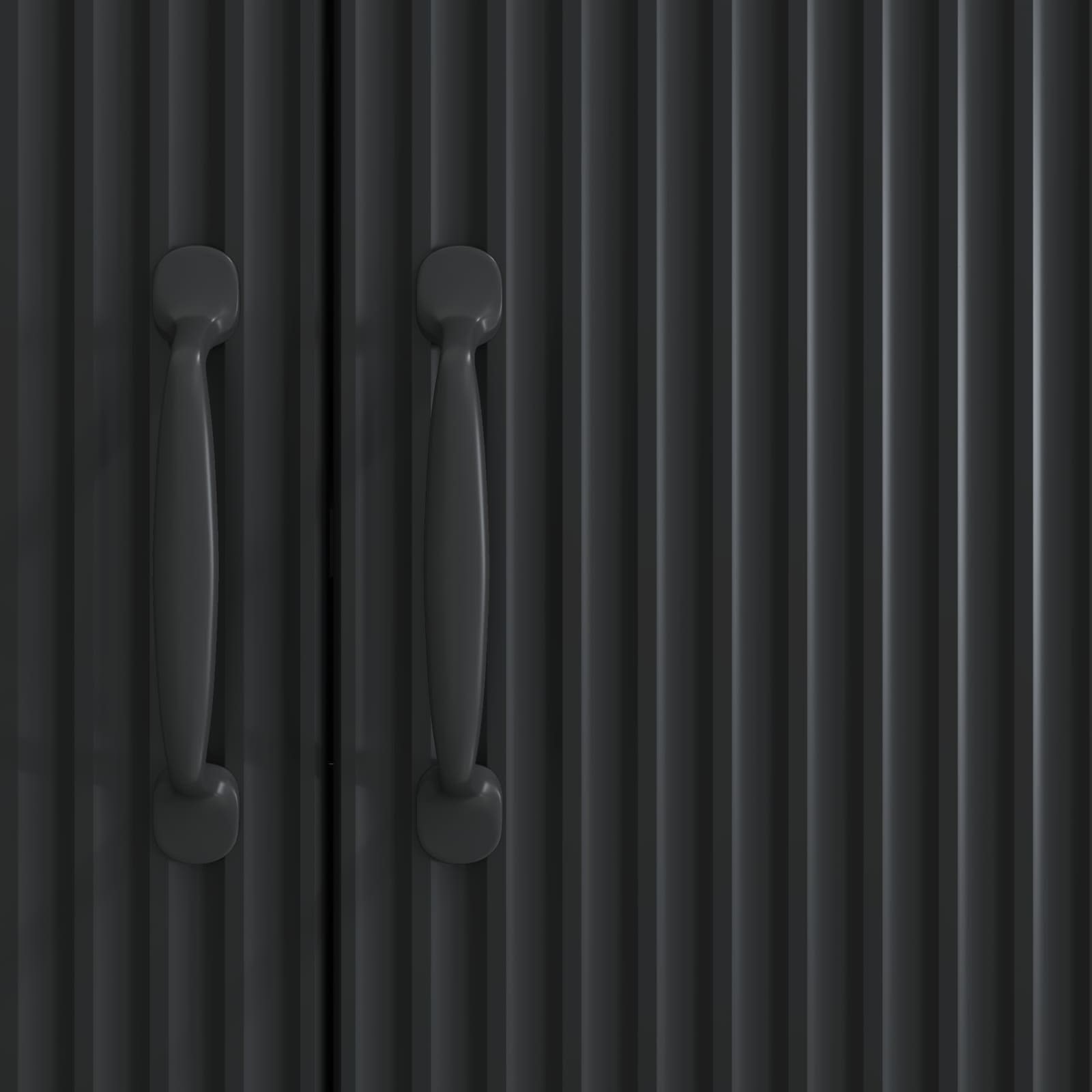 Kumode Melna 89 x 34,5 x 77 cm Apstrādāta koksne
