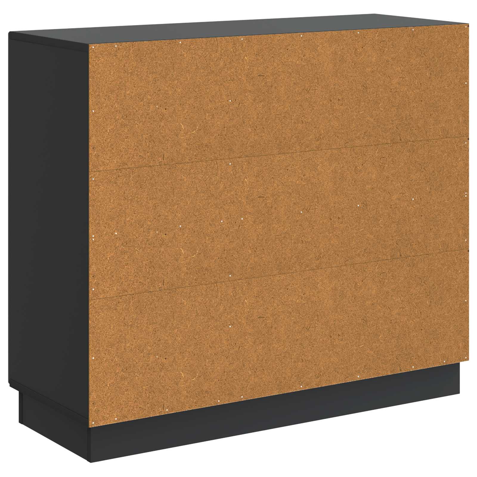 Kumode Melna 89 x 34,5 x 77 cm Apstrādāta koksne