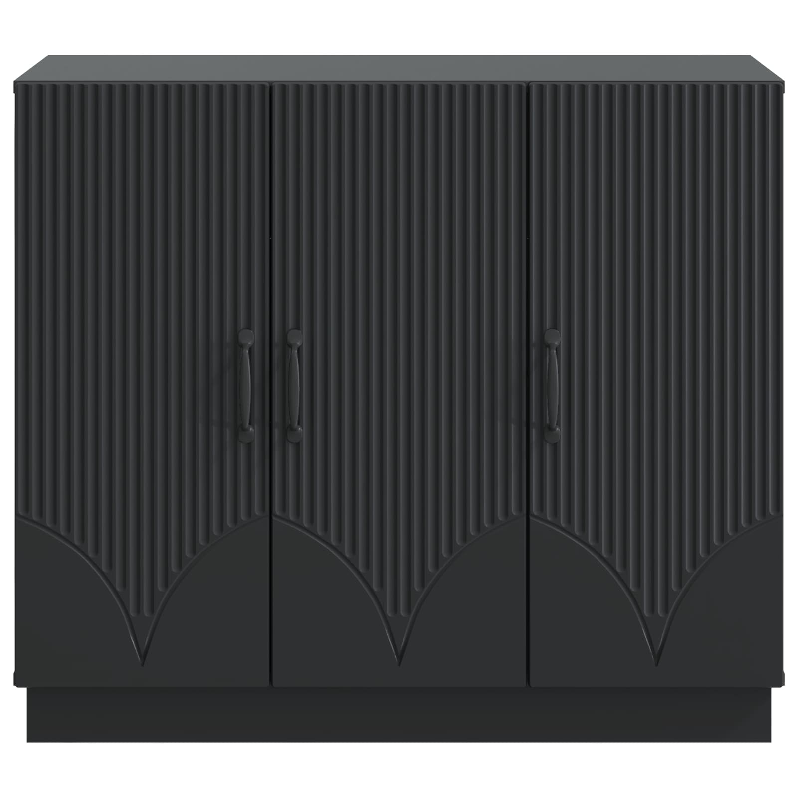 Kumode Melna 89 x 34,5 x 77 cm Apstrādāta koksne