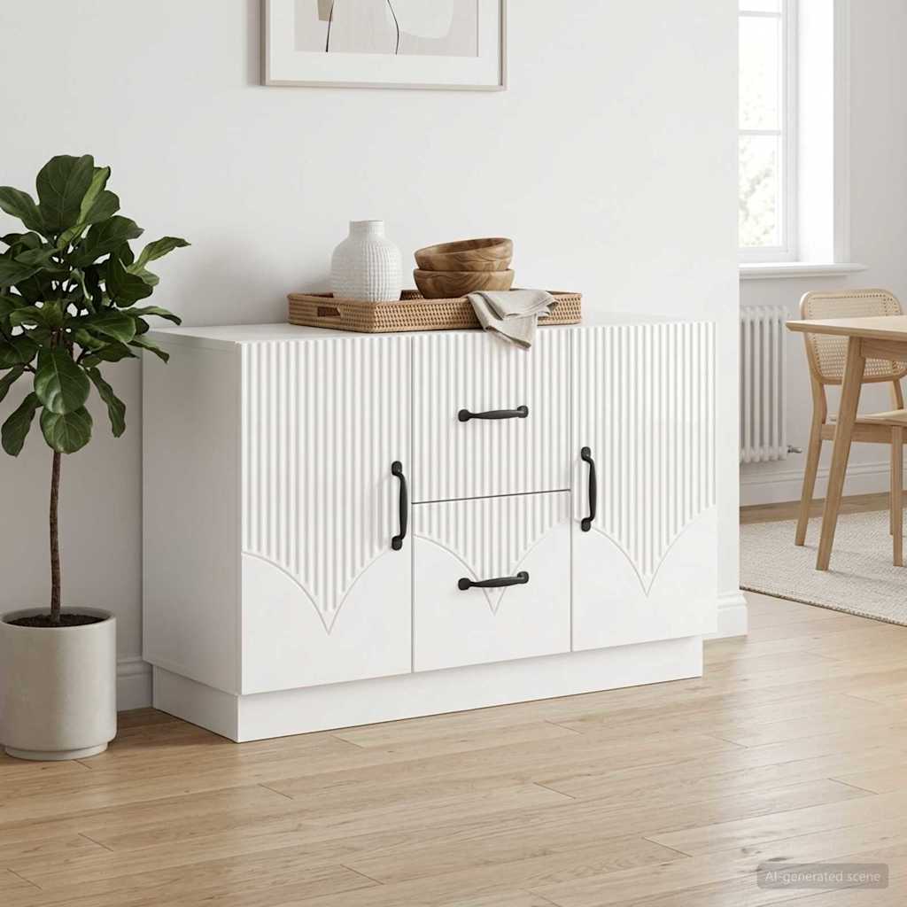 Kabalas Itin blizgi balta 89 x 34,5 x 57 cm Apdirbta mediena