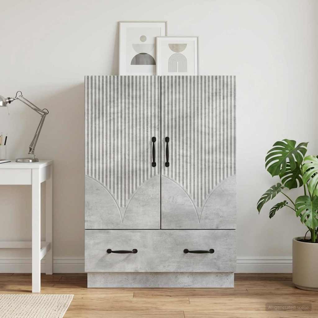 Kabalas Betono pilka 66 x 34,5 x 92 cm Apdirbta mediena