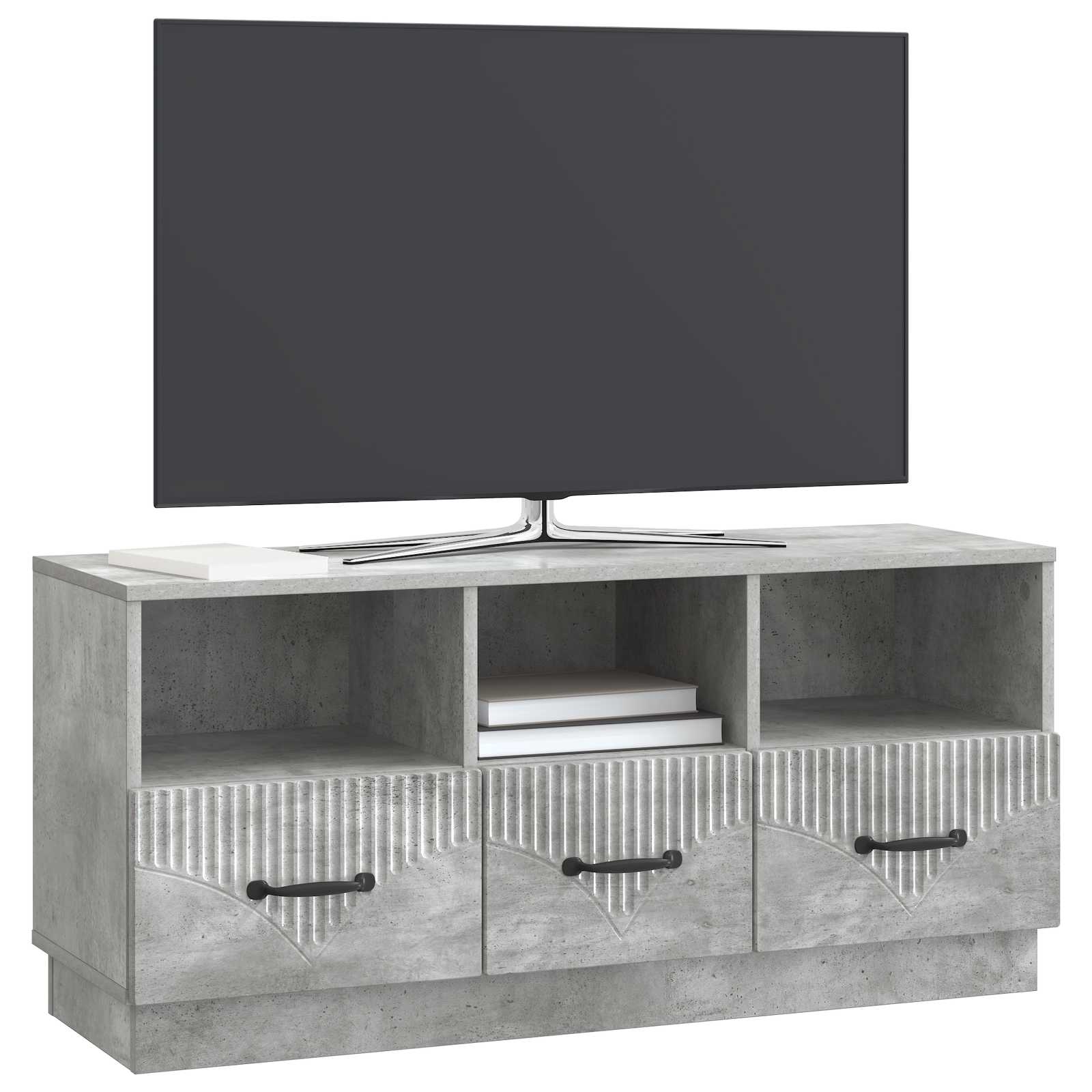 Televizoriaus spintelė Betono pilka 102 x 34,5 x 47 cm