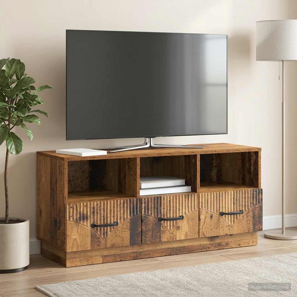 Televizoriaus spintelė Sendintos medienos 102 x 34,5 x 47 cm