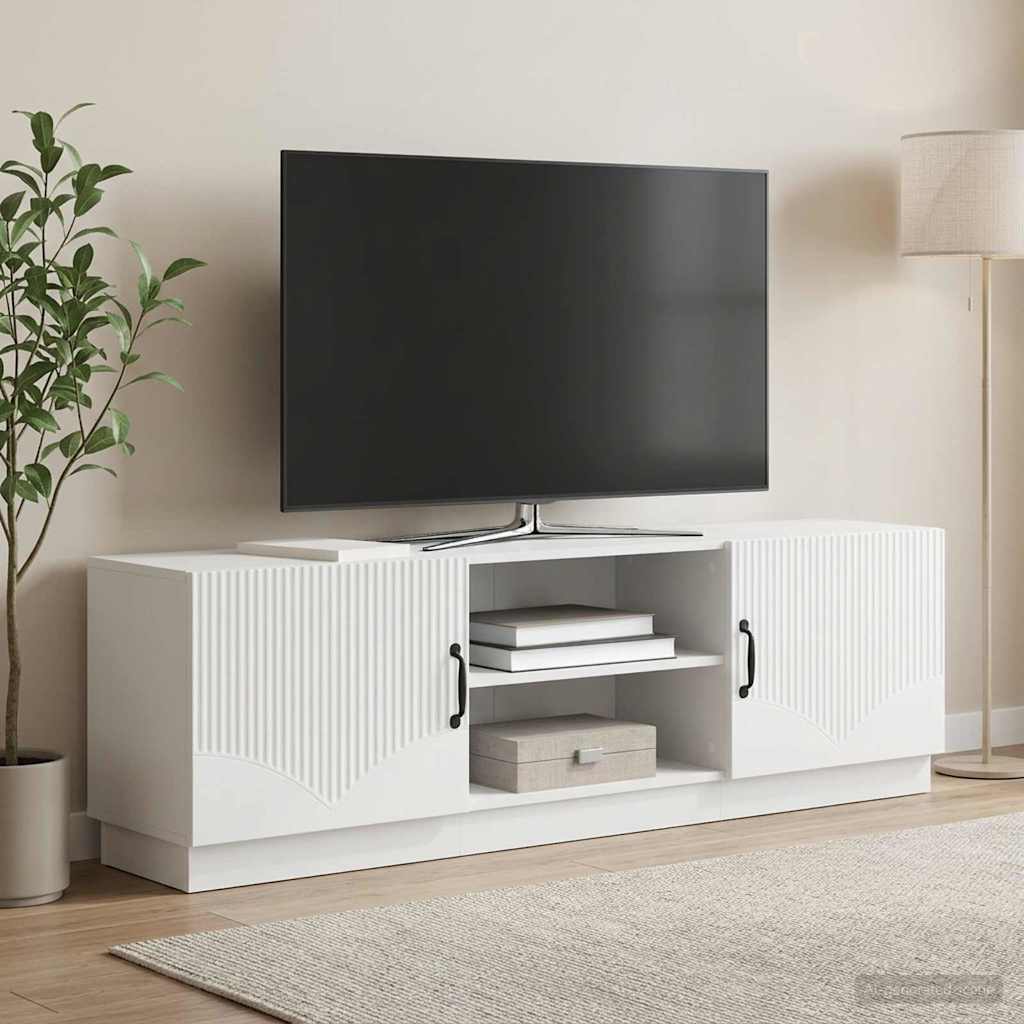 Televizoriaus spintelė Balta 150 x 31 x 47 cm Apdirbta mediena