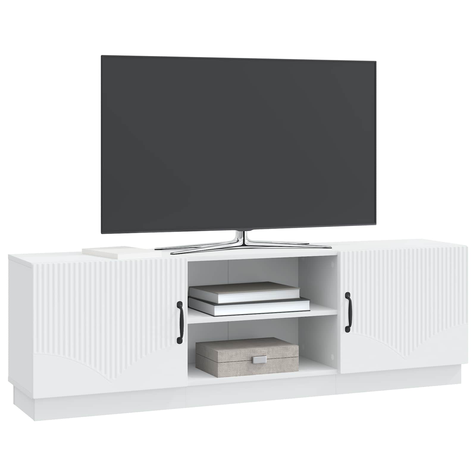 Televizoriaus spintelė Balta 150 x 31 x 47 cm Apdirbta mediena