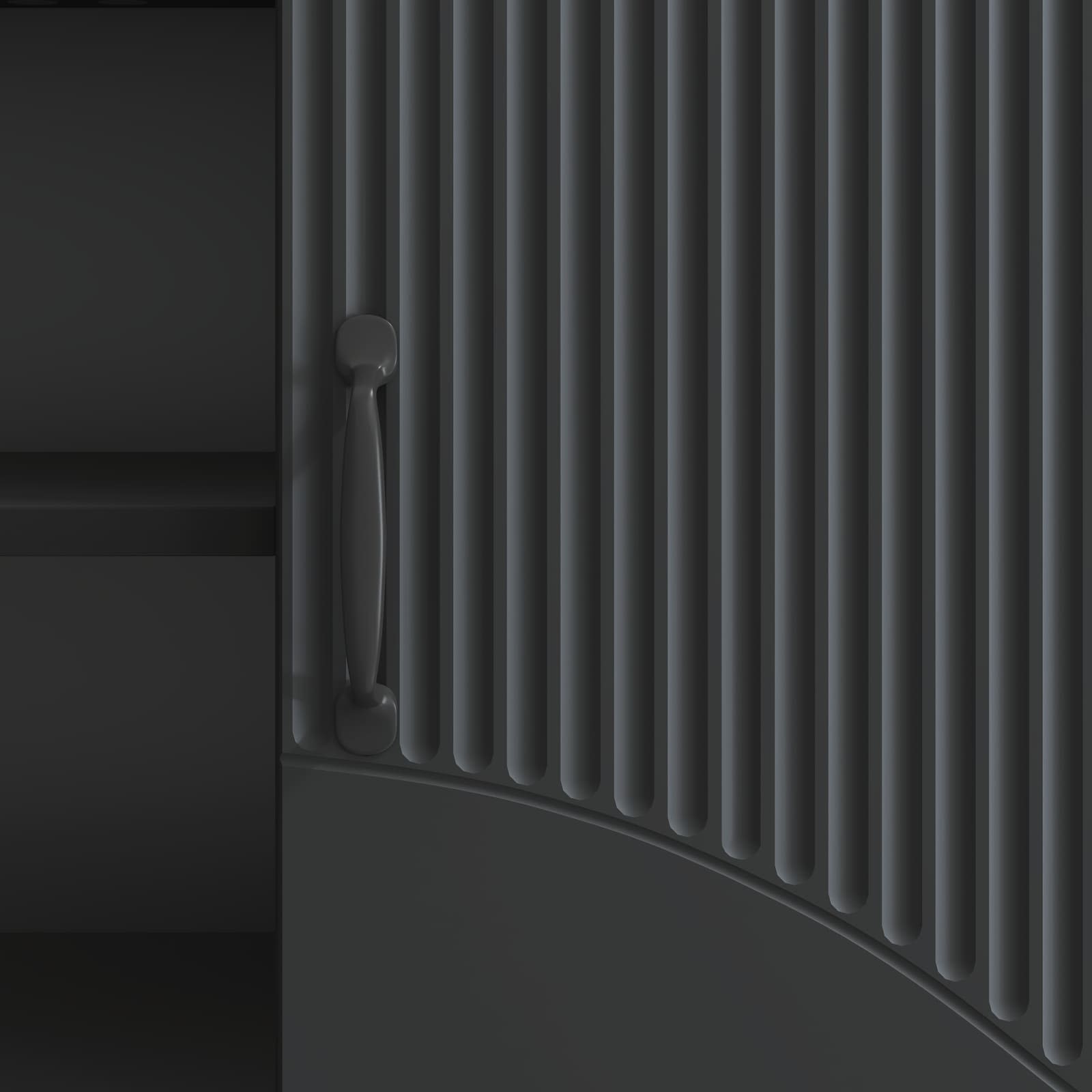 Televizoriaus spintelė Juoda 150 x 31 x 47 cm Apdirbta mediena