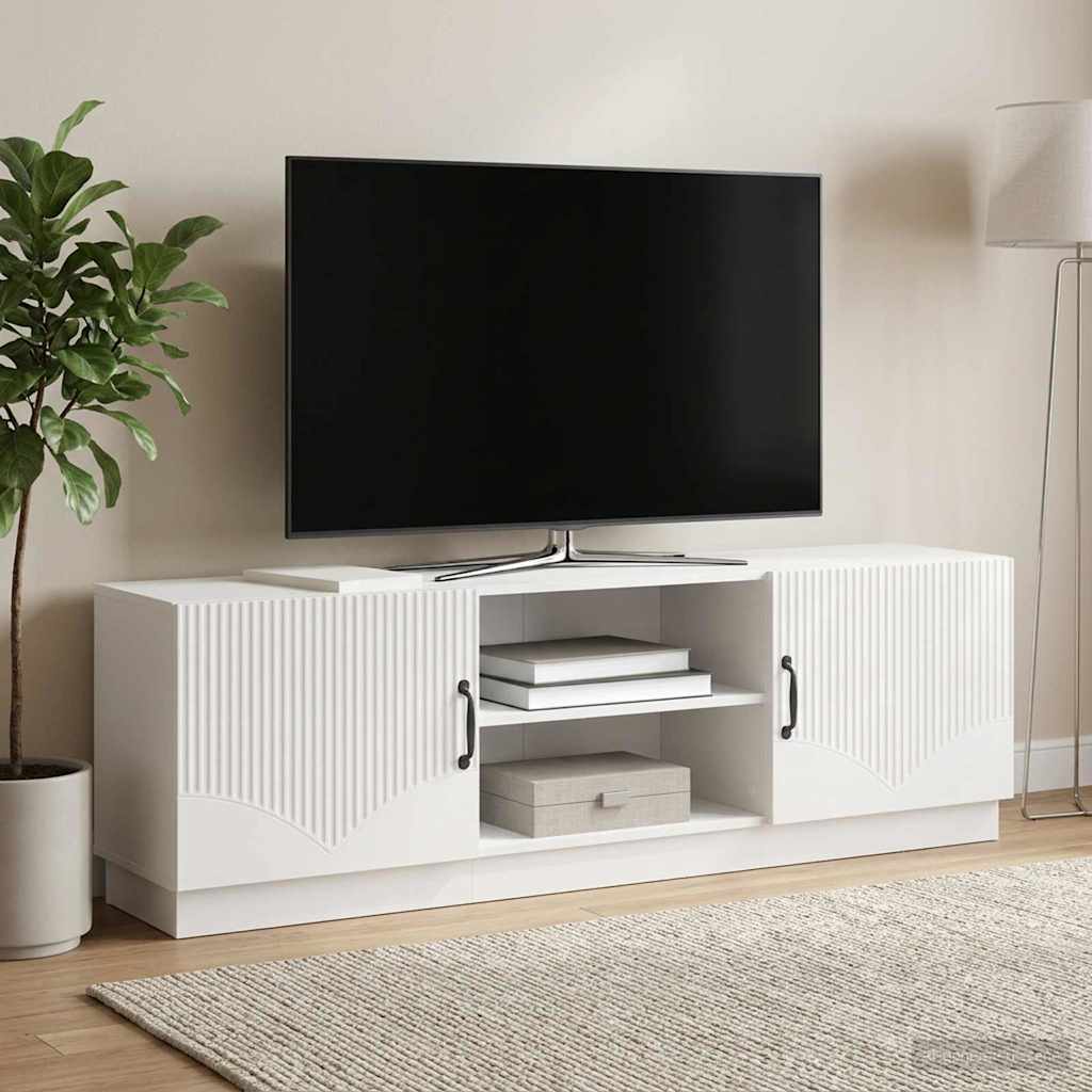 Televizoriaus spintelė Itin blizgi balta 150 x 31 x 47 cm