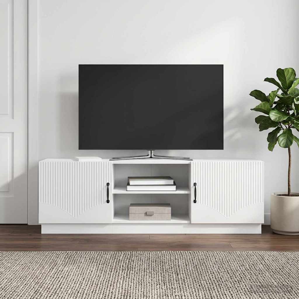 Televizoriaus spintelė Itin blizgi balta 150 x 31 x 47 cm