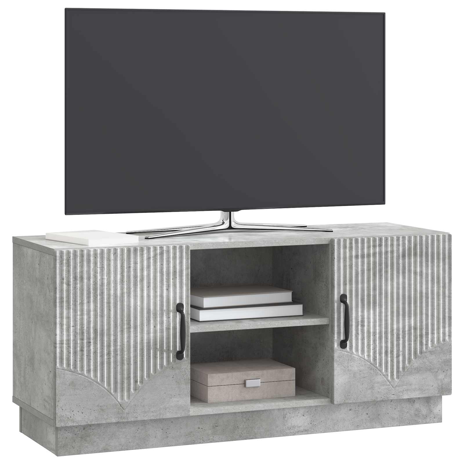 Televizoriaus spintelė Betono pilka 102 x 34,5 x 47 cm