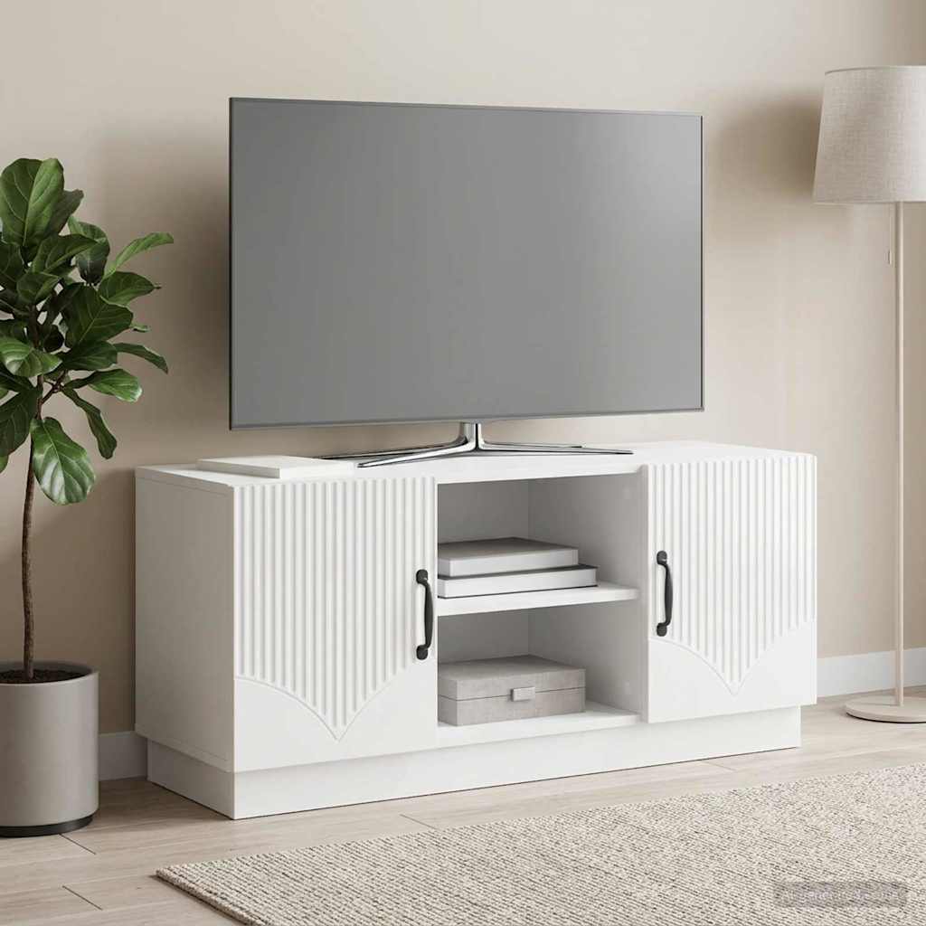 TV skapītis, īpaši spīdīgi balts, 102 x 34,5 x 47 cm