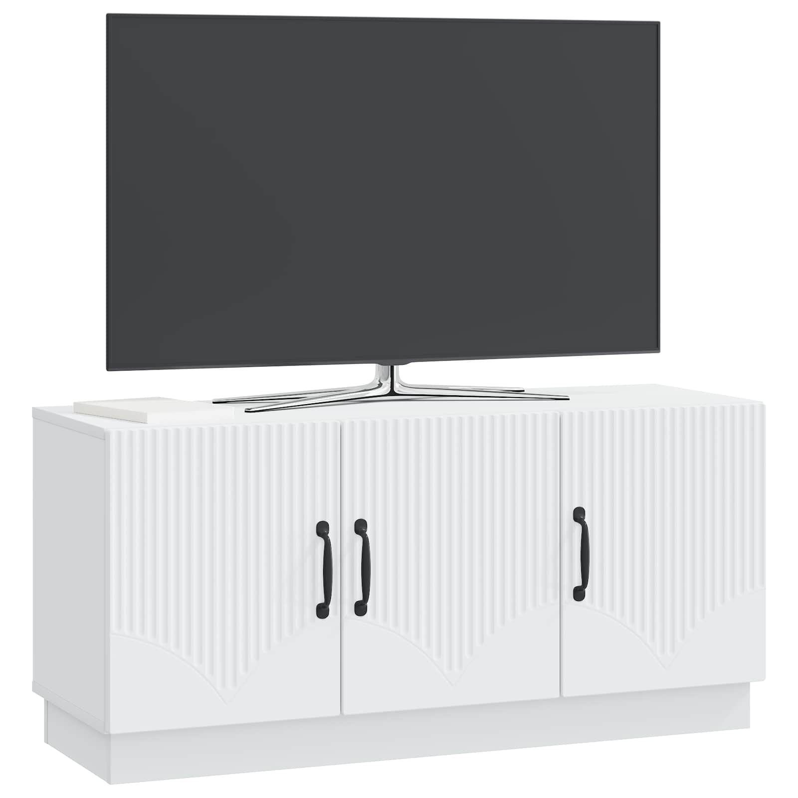 Televizoriaus spintelė Balta 99 x 34,5 x 47 cm Apdirbta mediena