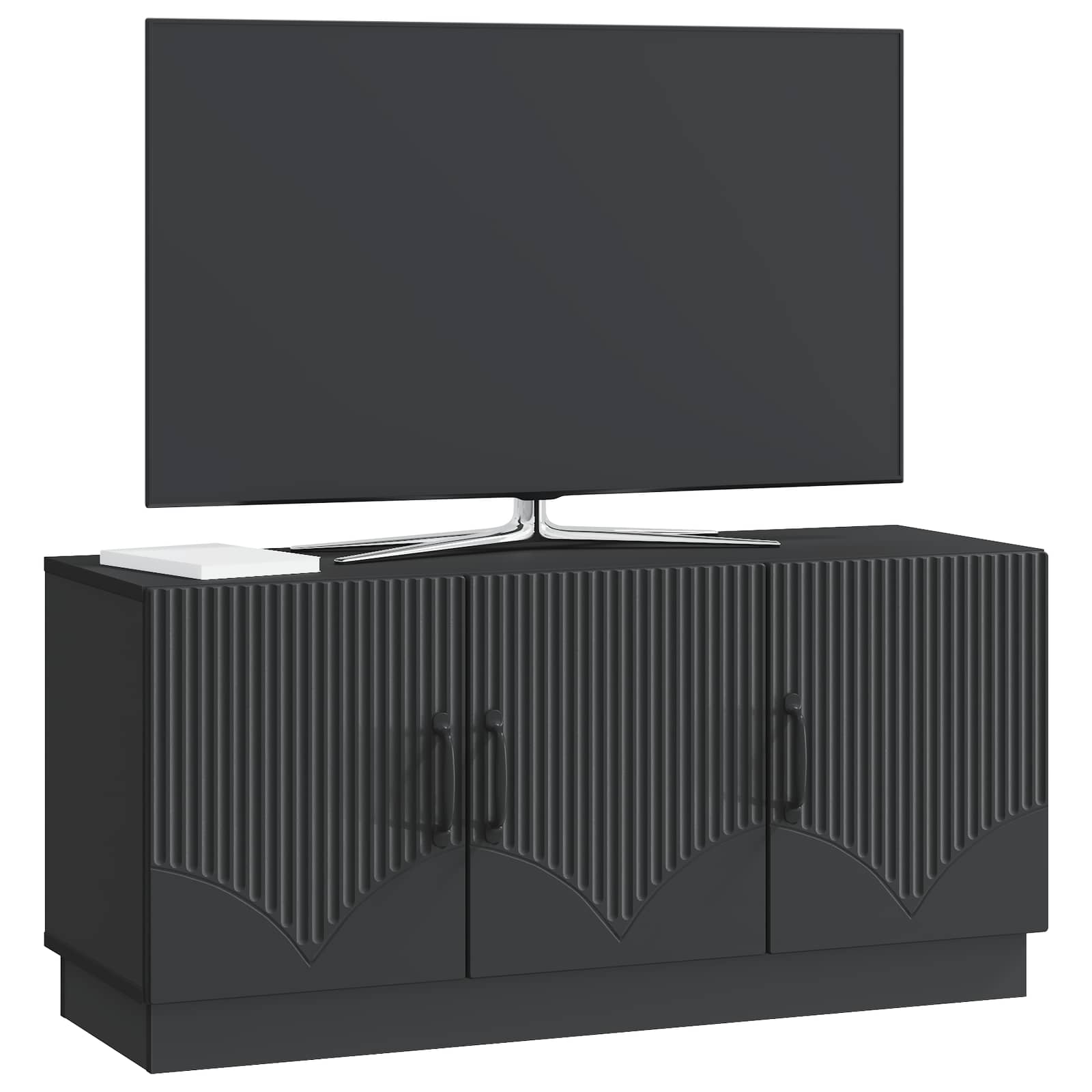 Televizoriaus spintelė Juoda 99 x 34,5 x 47 cm Apdirbta mediena