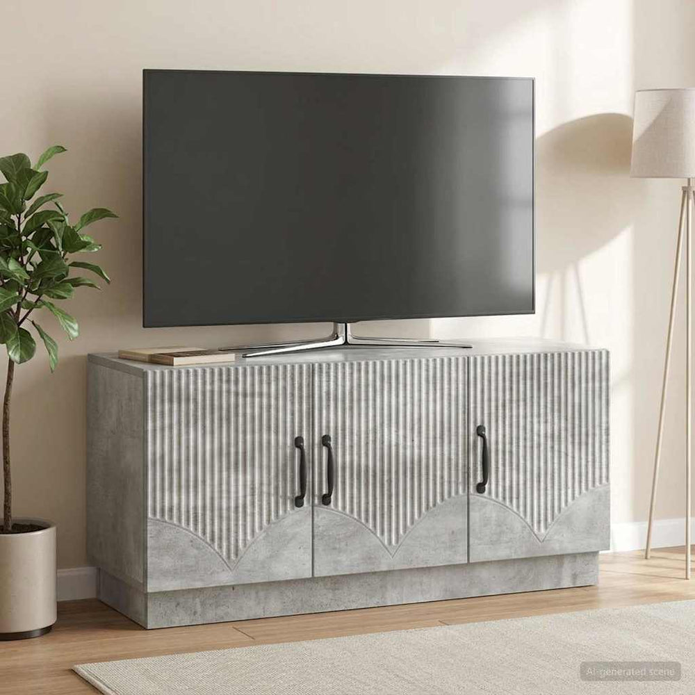Televizoriaus spintelė Betono pilka 99 x 34,5 x 47 cm
