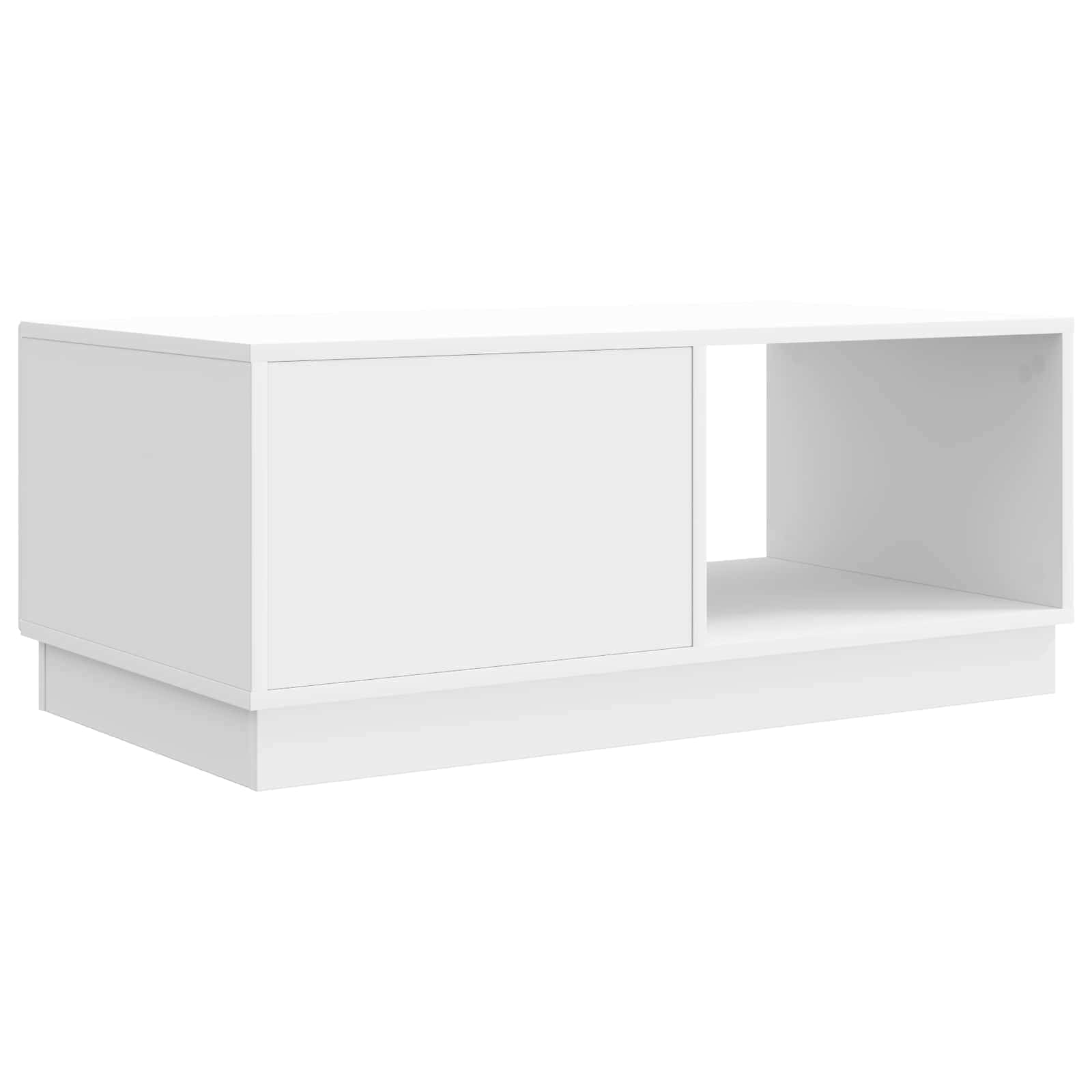 Kavos staliukas Itin blizgi balta 90 x 50 x 37 cm