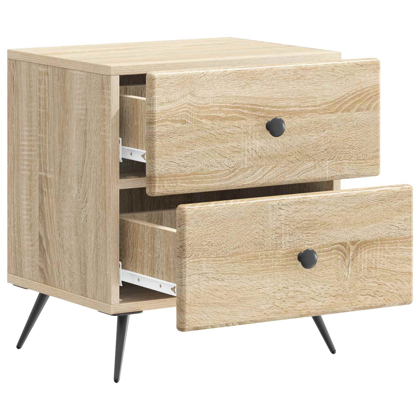 Naktsskapīši 2 gab. ozolkoka Sonoma krāsā 43 x 34,5 x 47,5 cm