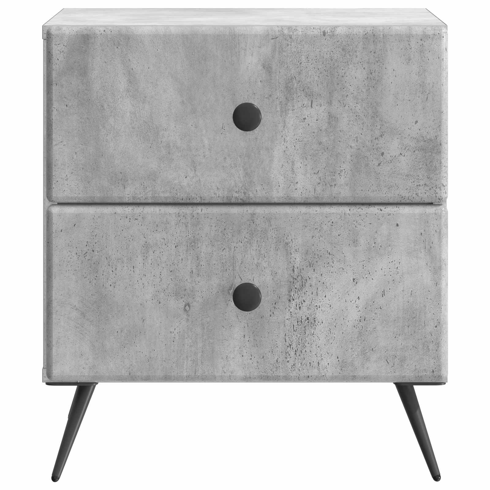 Šalia lovos spintelė 2 pcs Betono pilka 43 x 34,5 x 47,5 cm