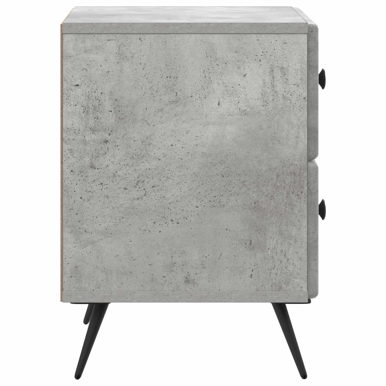 Šalia lovos spintelė 2 pcs Betono pilka 43 x 34,5 x 47,5 cm
