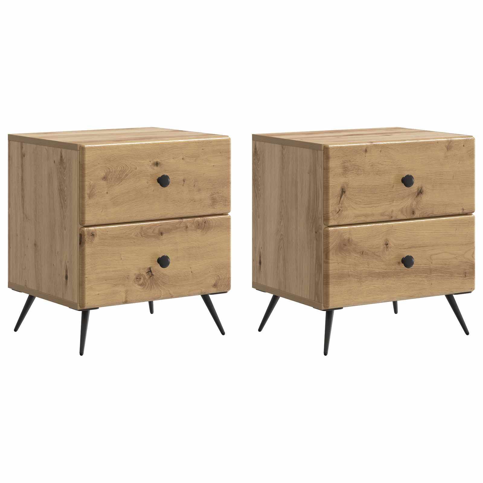 Šalia lovos spintelė 2 pcs Artisano ąžuolo 43 x 34,5 x 47,5 cm