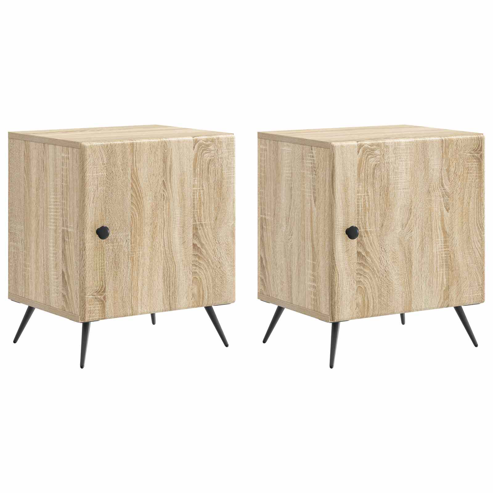 Šalia lovos spintelė 2 pcs Sonoma ąžuolas 43 x 34,5 x 50 cm