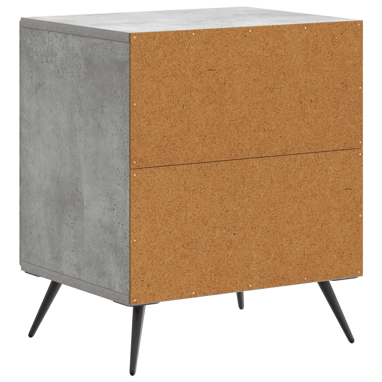 Šalia lovos spintelė 2 pcs Betono pilka 43 x 34,5 x 50 cm