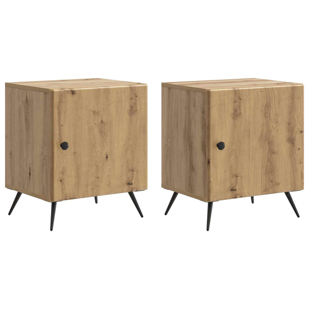 Šalia lovos spintelė 2 pcs Artisano ąžuolo 43 x 34,5 x 50 cm