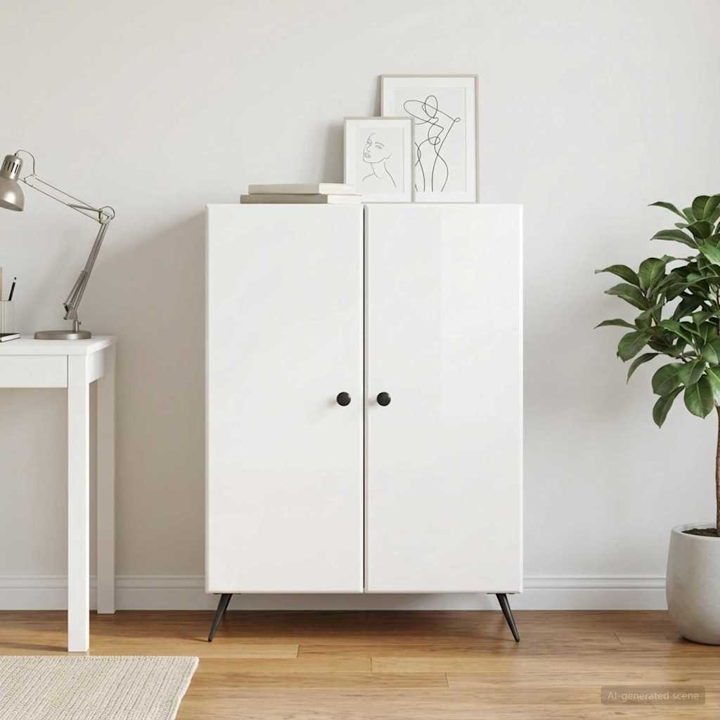 Kabalas Itin blizgi balta 66 x 34,5 x 90 cm Apdirbta mediena