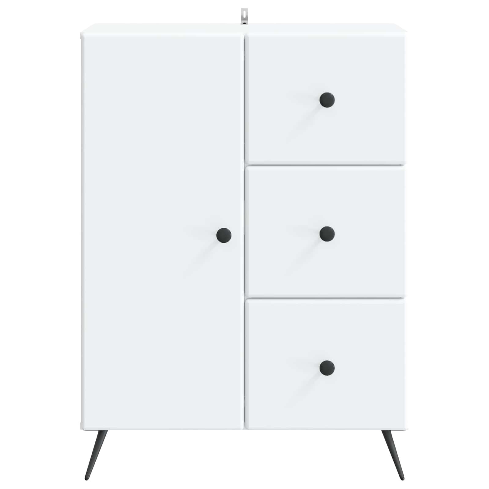 Kabalas su stalčių Balta 66 x 34,5 x 90 cm Apdirbta mediena