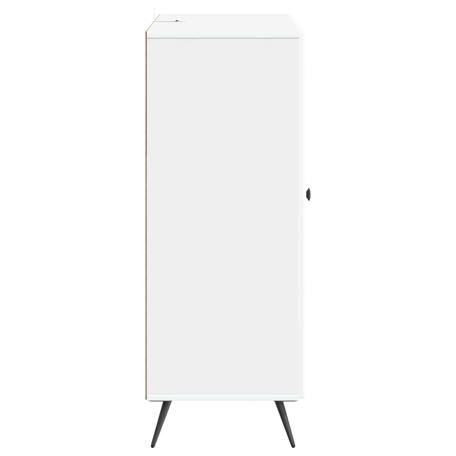 Kabalas su stalčių Balta 66 x 34,5 x 90 cm Apdirbta mediena