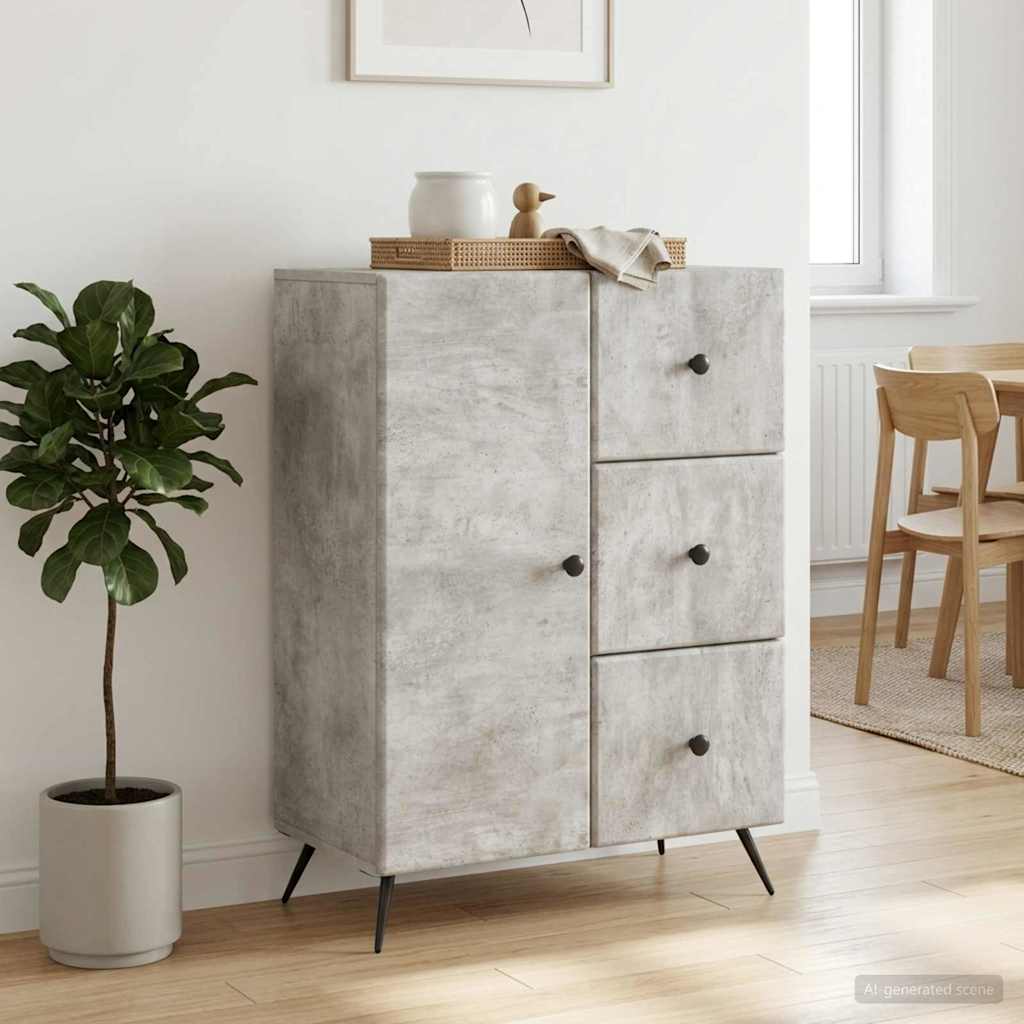 Kabalas Betono pilka 66 x 34,5 x 90 cm Apdirbta mediena