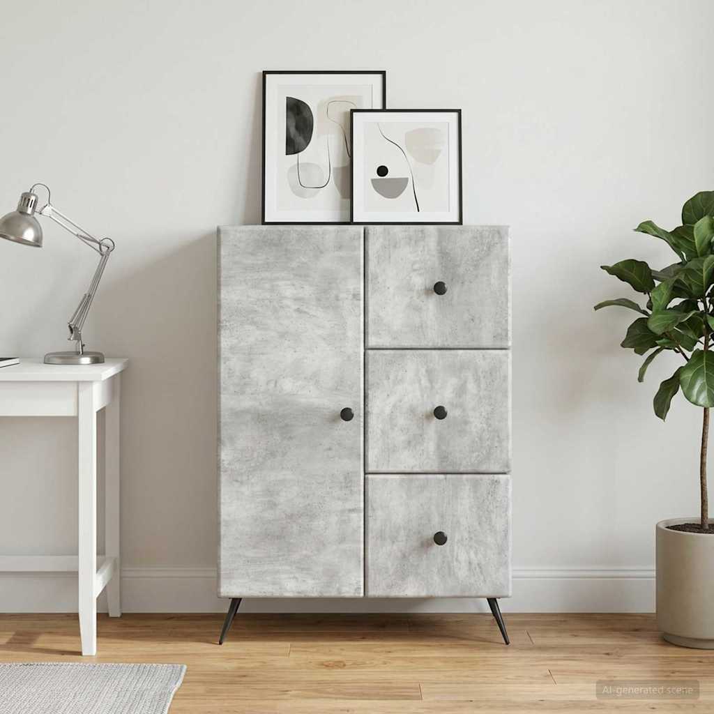 Kabalas Betono pilka 66 x 34,5 x 90 cm Apdirbta mediena