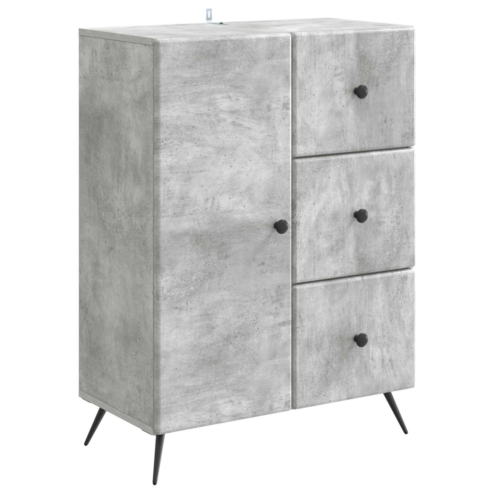 Kabalas Betono pilka 66 x 34,5 x 90 cm Apdirbta mediena