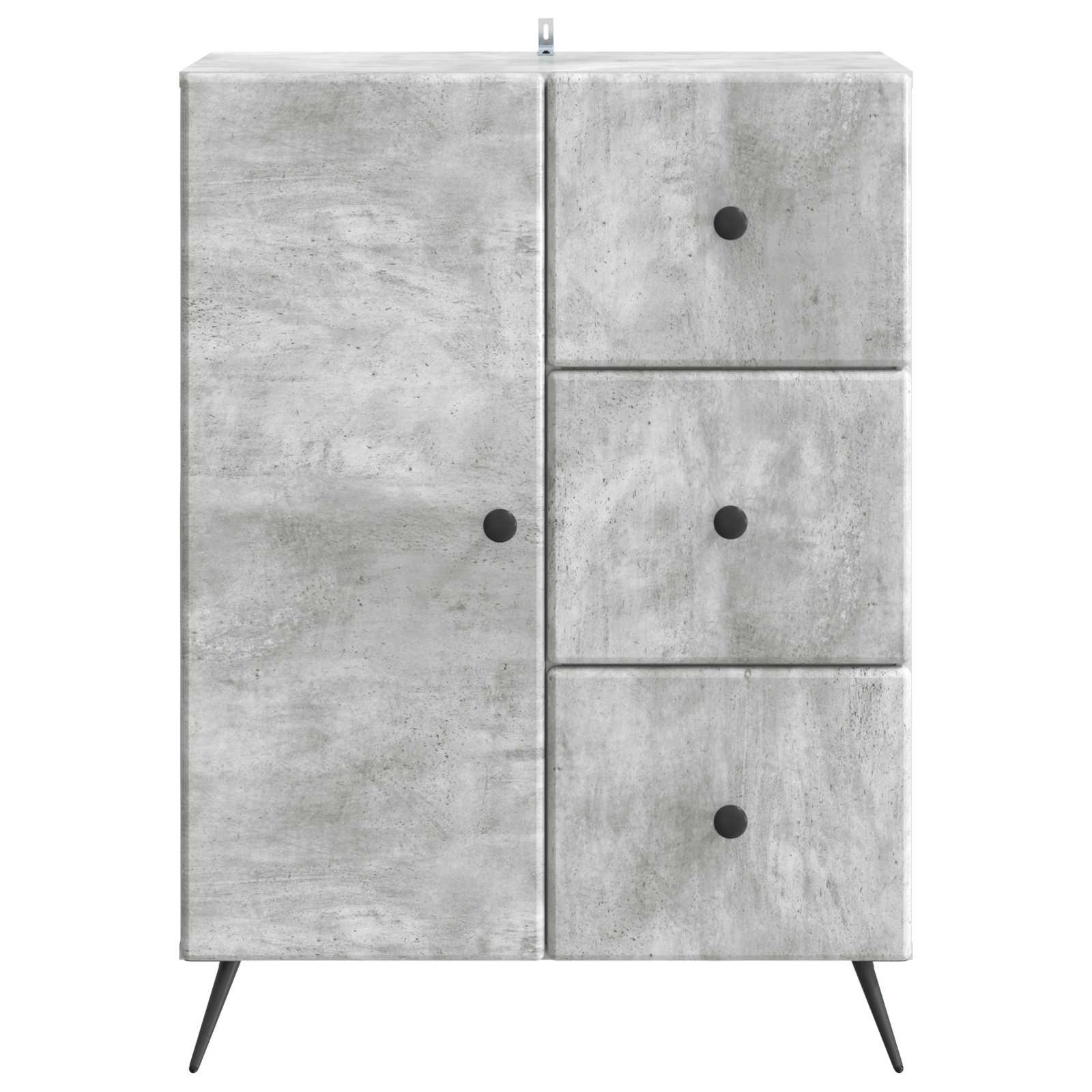 Kabalas Betono pilka 66 x 34,5 x 90 cm Apdirbta mediena