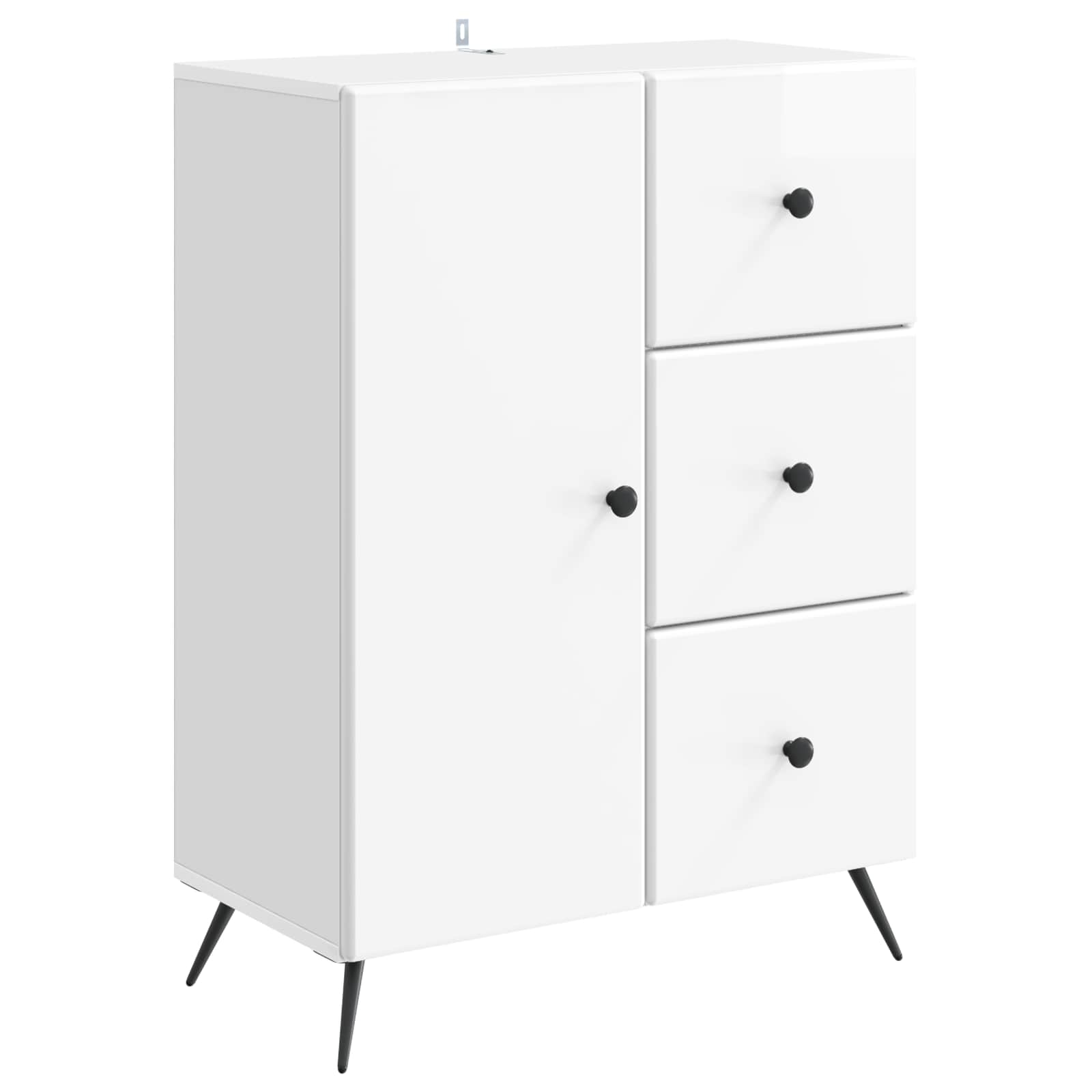 Kabalas Itin blizgi balta 66 x 34,5 x 90 cm Apdirbta mediena