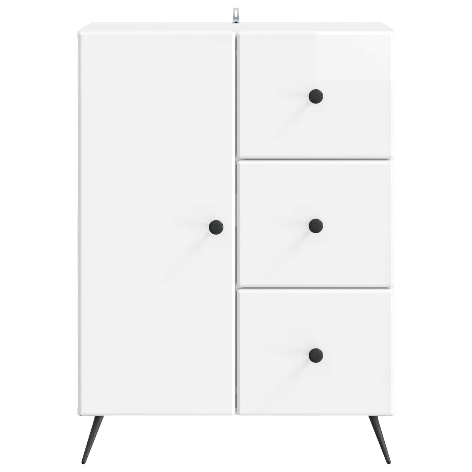 Kabalas Itin blizgi balta 66 x 34,5 x 90 cm Apdirbta mediena