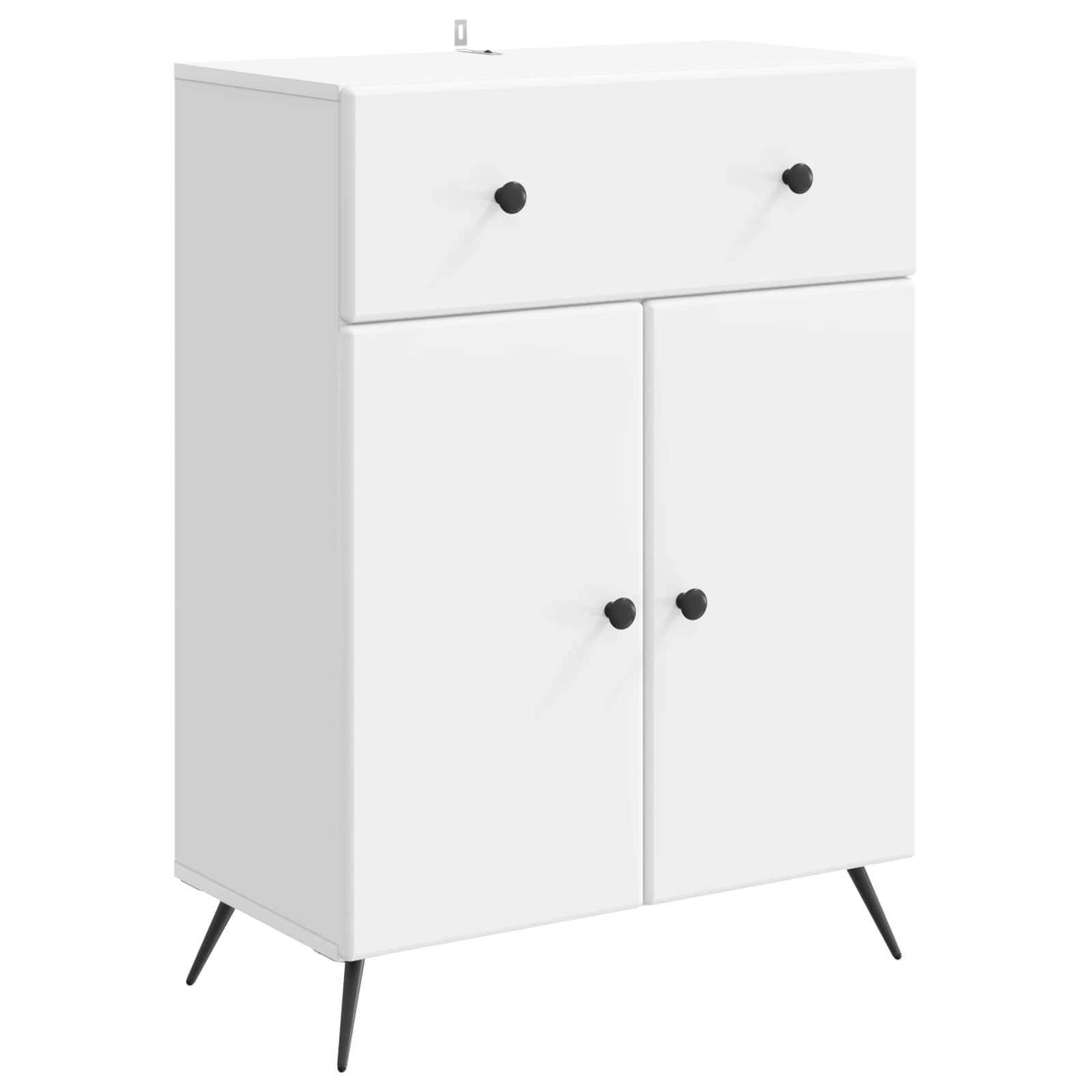 Kabalas su stalčių Balta 66 x 34,5 x 90 cm Apdirbta mediena