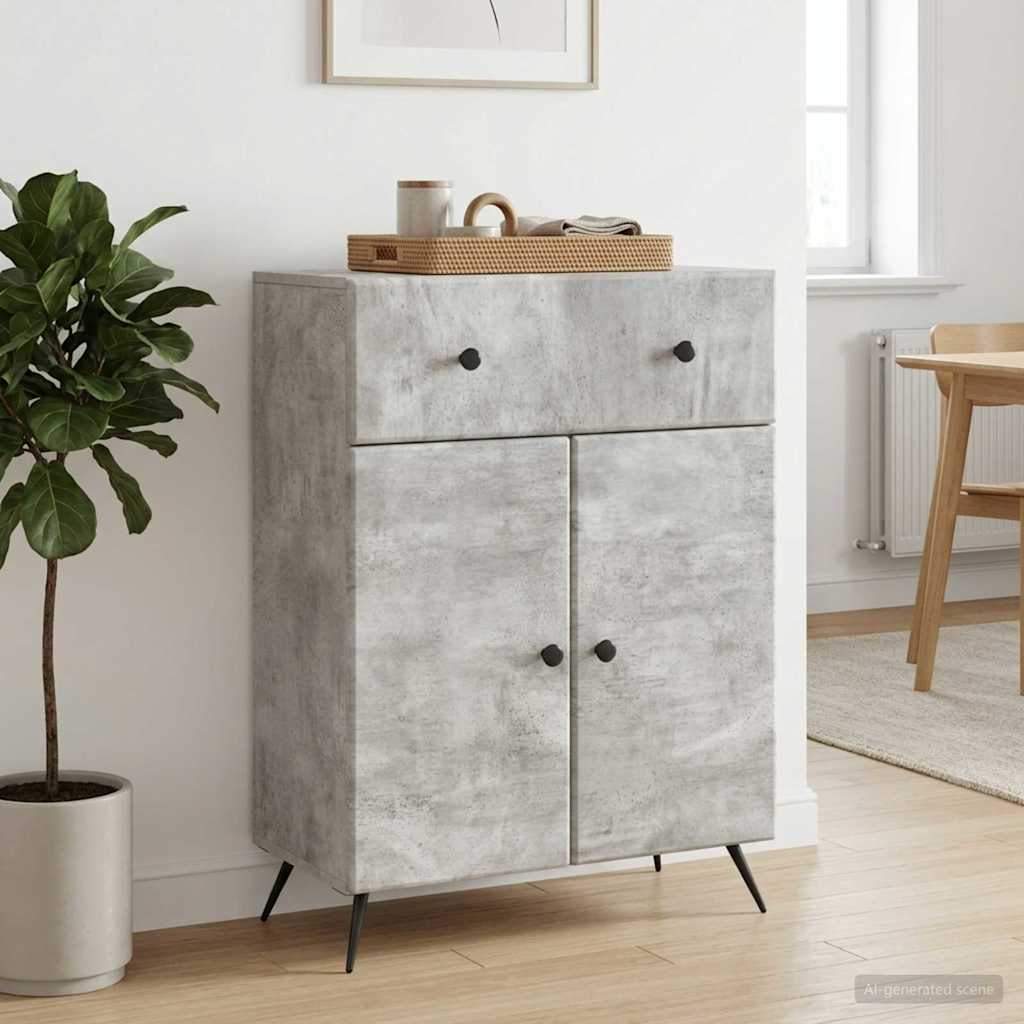 Kabalas Betona pelēks 66 x 34,5 x 90 cm Apstrādāta koksne