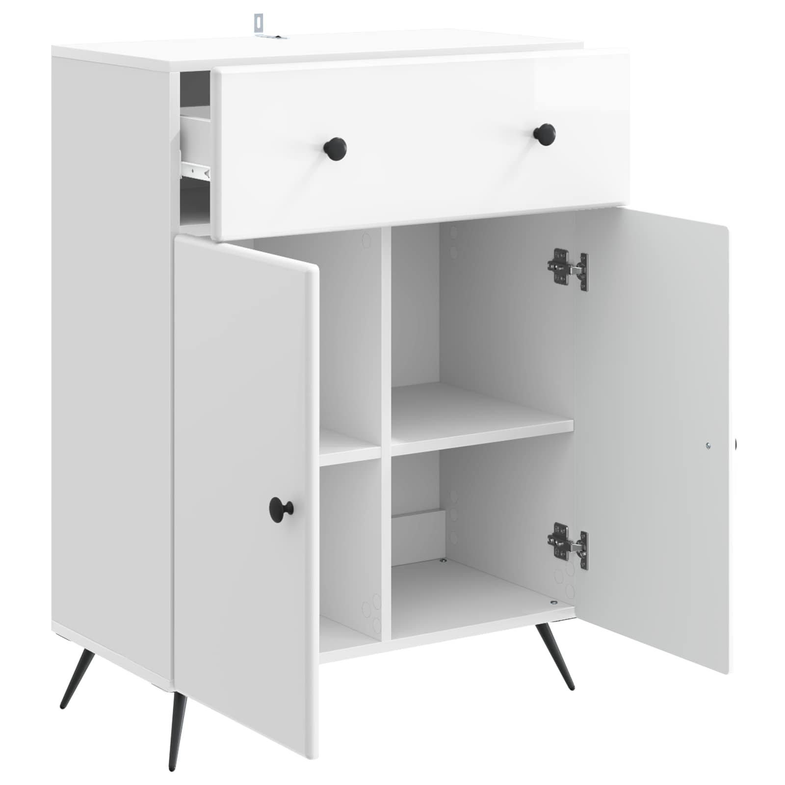 Kabalas Itin blizgi balta 66 x 34,5 x 90 cm Apdirbta mediena