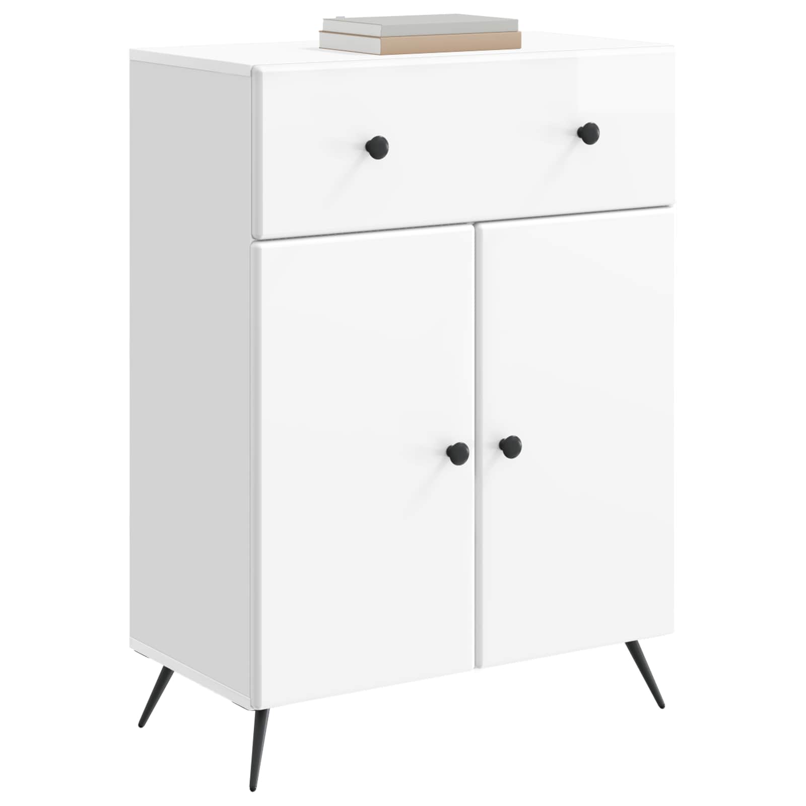 Kabalas Itin blizgi balta 66 x 34,5 x 90 cm Apdirbta mediena