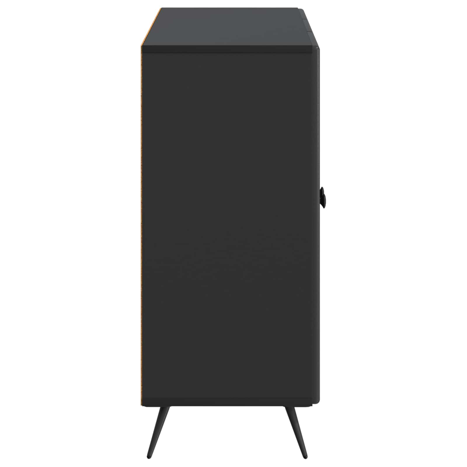 Kumode Melna 89 x 34,5 x 80 cm Apstrādāta koksne