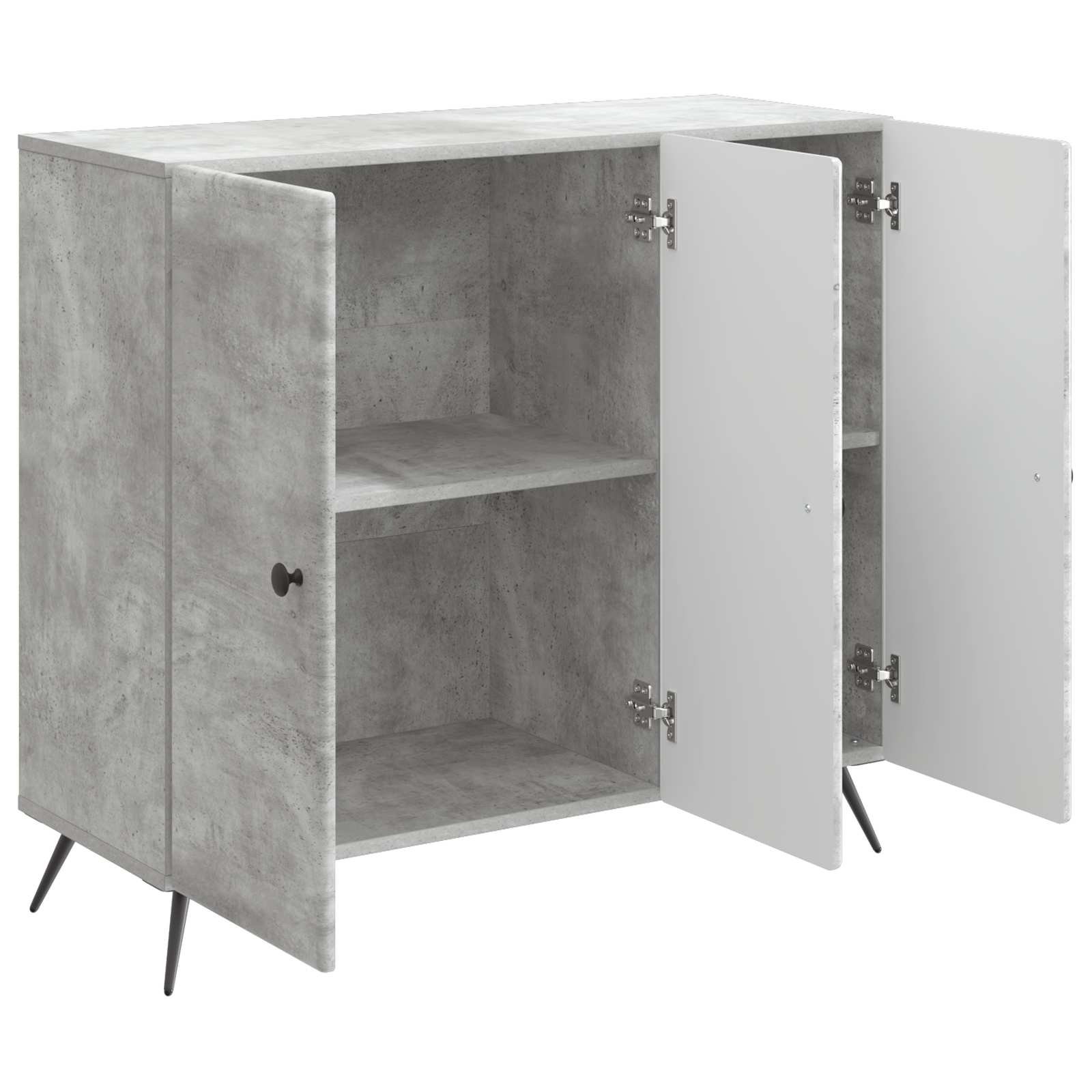 Kabalas Betono pilka 89 x 34,5 x 80 cm Apdirbta mediena