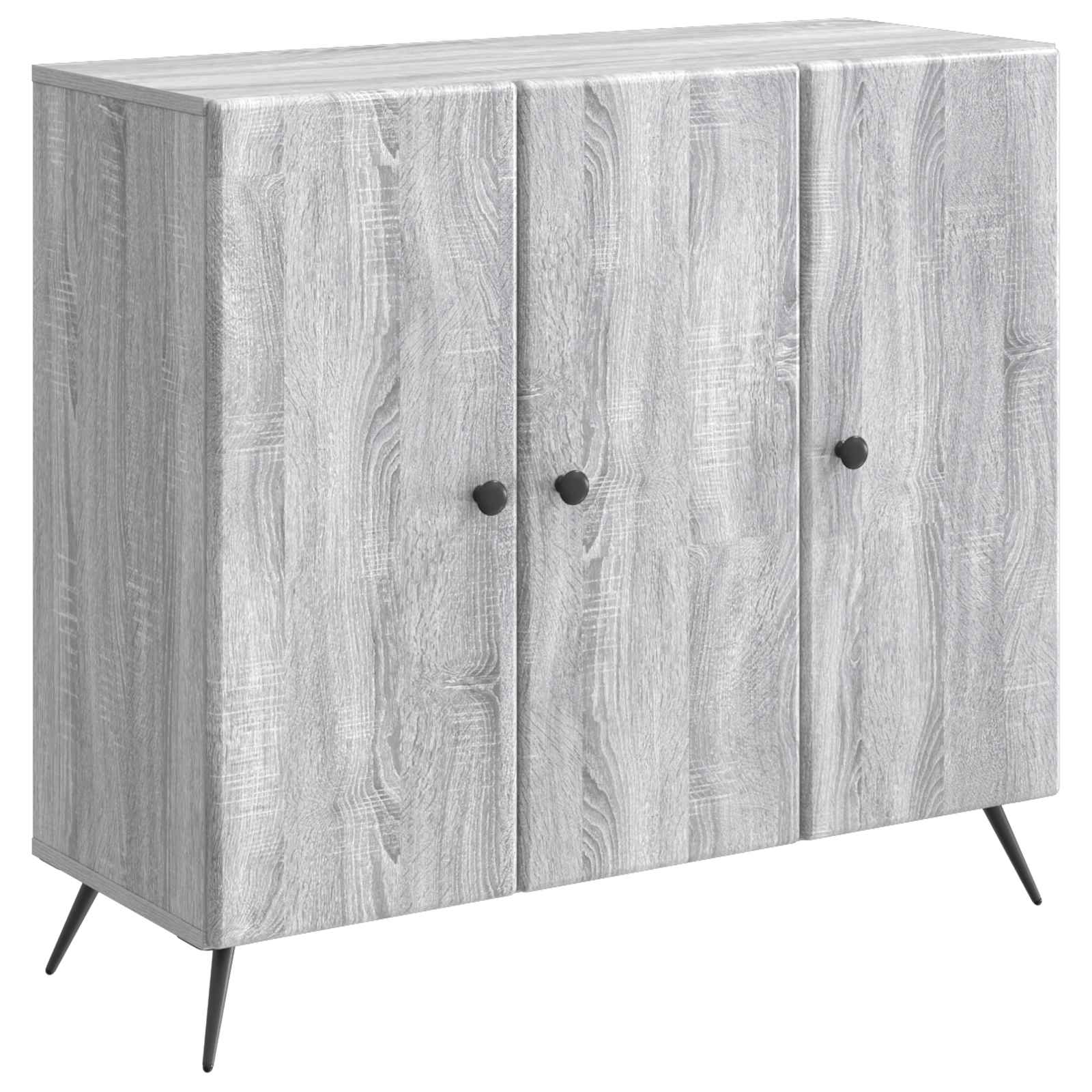 Kumode Pelēka sonoma ozola 89 x 34,5 x 80 cm Inženierijas koks