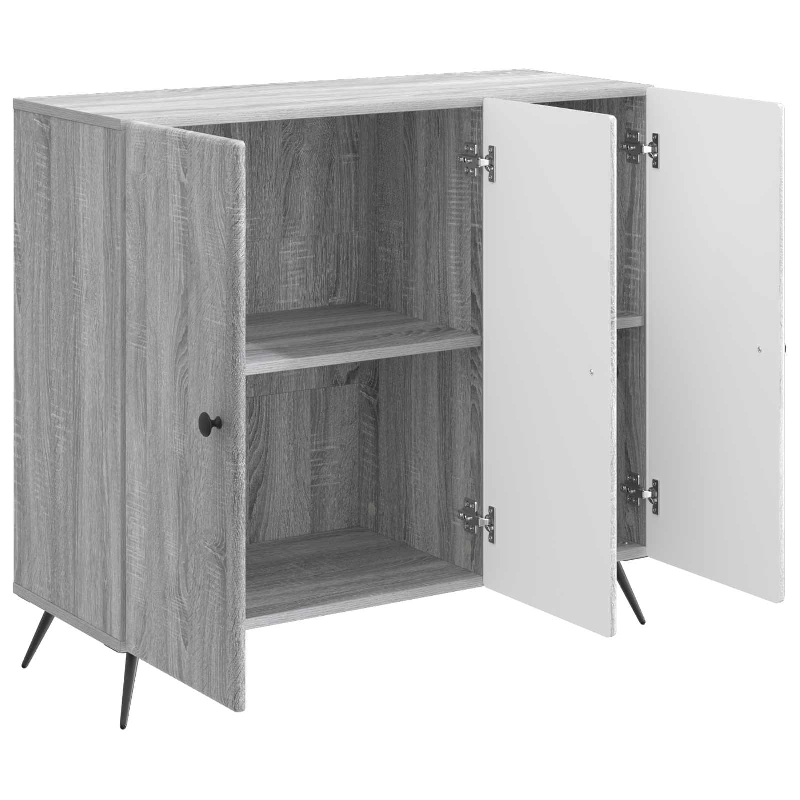 Kumode Pelēka sonoma ozola 89 x 34,5 x 80 cm Inženierijas koks