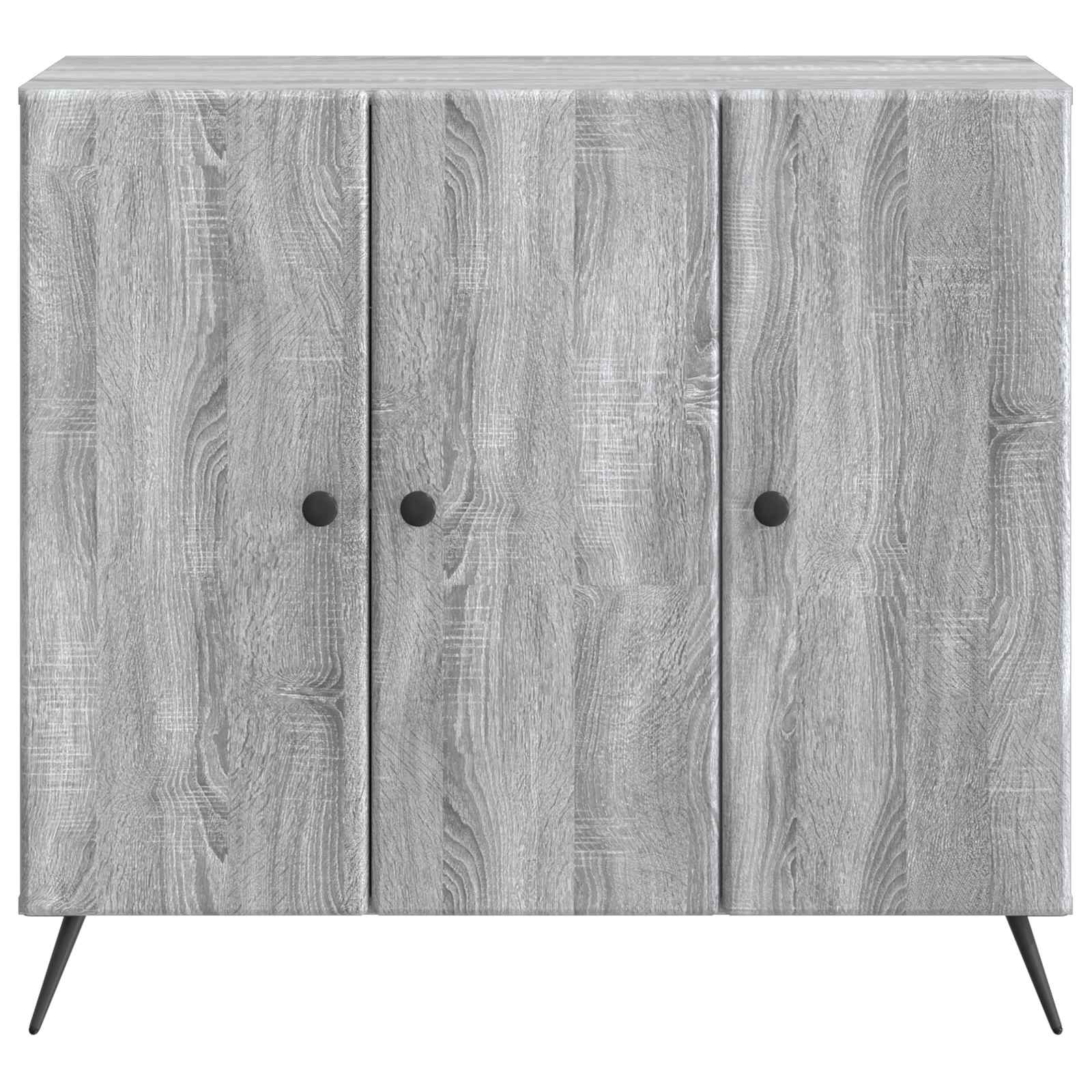 Kumode Pelēka sonoma ozola 89 x 34,5 x 80 cm Inženierijas koks